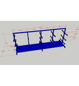 Cărucior Industrial pentru Bare, Țevi și Profile | Sarcină 1000/200...