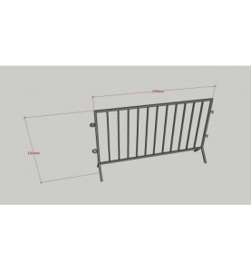Gard de Protecție Metalic pentru Scenă, Evenimente și Șantiere – 12...