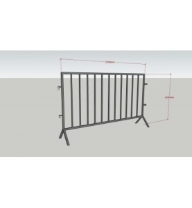 Gard de Protecție Metalic pentru Scenă, Evenimente și Șantiere – 12...