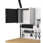 Banc de lucru profesional 3000 mm, cu panouri perforate și dulapuri integrate