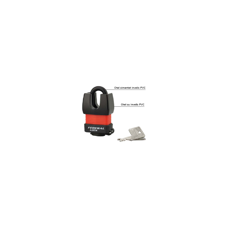 Lacăt profesional cu corp lamelat 45 mm – protecție completă, durab...