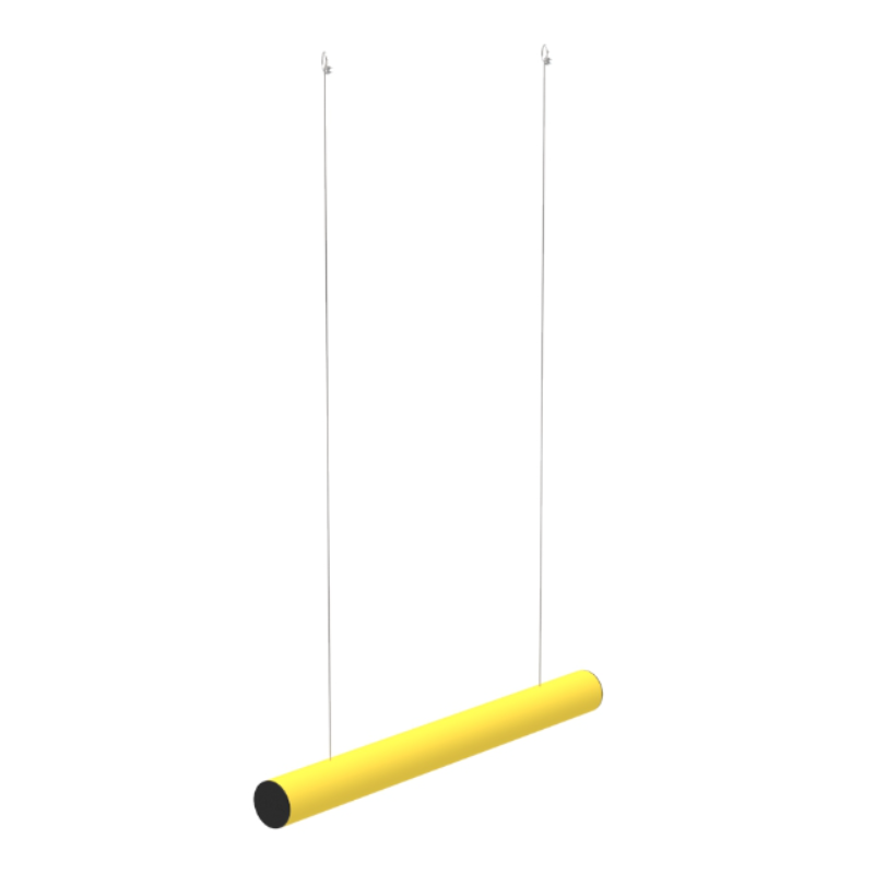 Limitator de înălțime suspendat – Ø140 mm, lățime 1000 mm, galben-n...