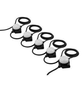 Lanț de Lumini LED Profesional cu 5 LED-uri de 10W și Priză Suplime...