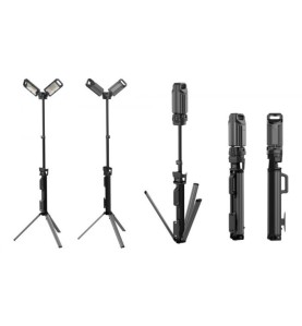 Proiector LED cu 2 Capete, 5000LM, Trepied Reglabil, Reîncărcabil &...