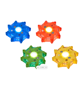 Set 5 Luminile de Avertizare LED Pulsar Pro Roșu – Vizibilitate 360...