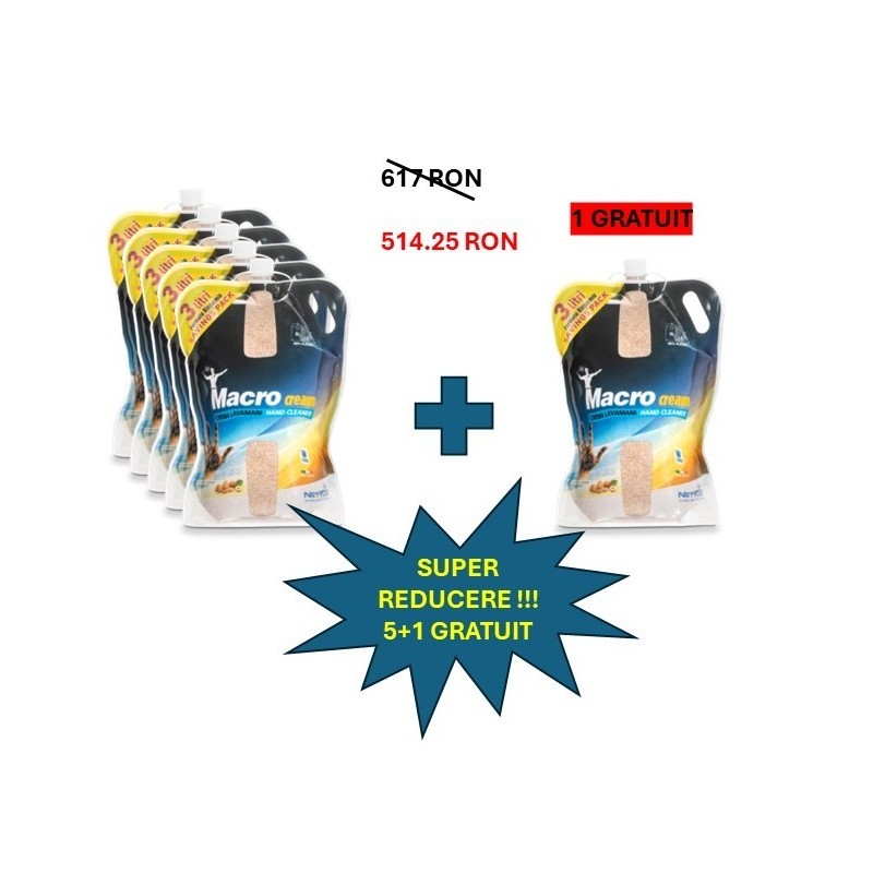 Pachet 5+1 Gratuit – Pasta Abrazivă Macrocream 3L pentru Curățarea ...