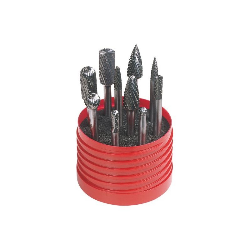 Set de 10 freze ZX pentru metale dure LUKAS
