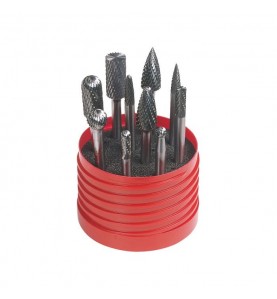 Set de 10 freze ZX pentru metale dure LUKAS