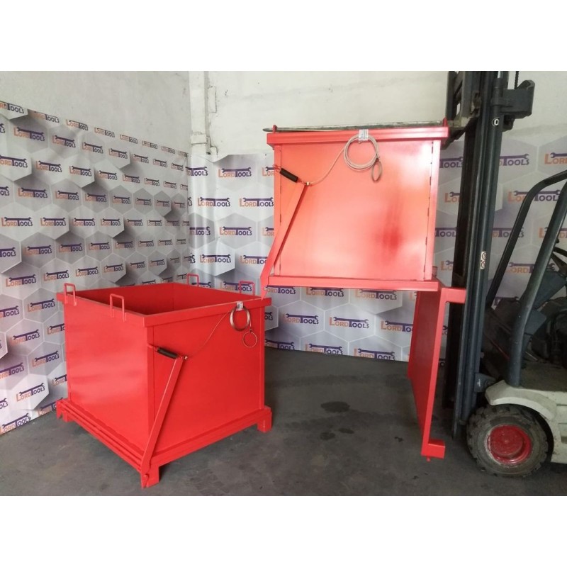 Container Basculant cu Acționare Manuală – 0.25 m³, 300 kg
