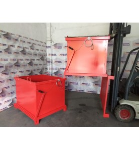 Container Basculant cu Acționare Manuală – 0.25 m³, 300 kg