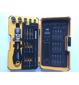 Șurubelniță Reversibilă Multifuncțională cu Biti – Clichet 3 Poziți...