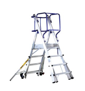 Scara din Aluminiu Telescopică cu platform