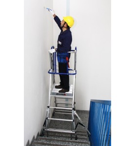 Scara din Aluminiu Telescopică cu platforma - Siguranță și Versatil...