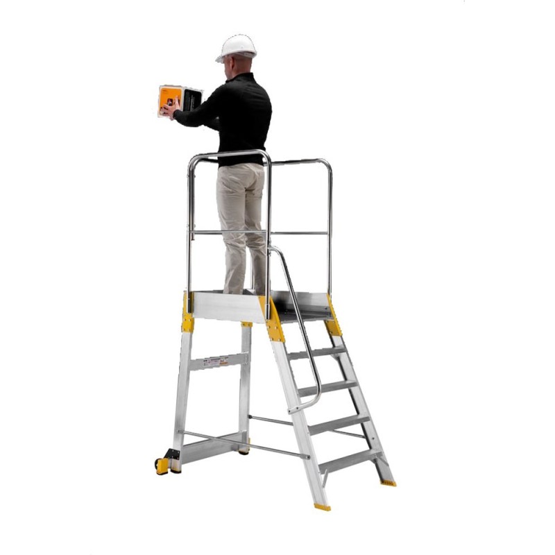 Scara cu platforma - Scara din Aluminiu - Siguranță și Performanță ...