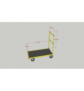 Cărucior Transport Platformă – Sarcină 200 kg